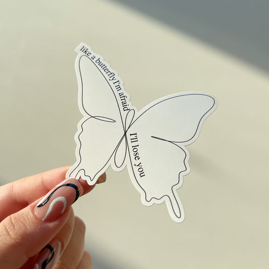 Butterfly Minimal Sticker